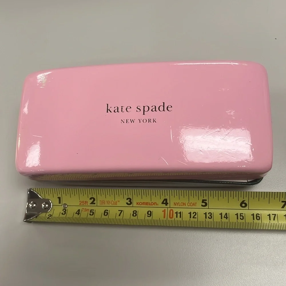 Kate Spade Green & Pink Eyeglass /Sunglass Large Case preowned
